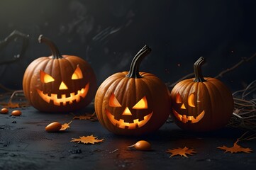 Fototapeta premium Realistic halloween background