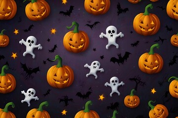 Realistic halloween background
