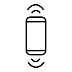 Phone icon with calling. Vector illustration.