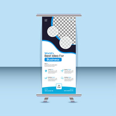 Corporate rollup banner, pull up, business flyer, display, x-banner, and flag-banner Set with blue, 
Business rollup banner template set, pull up, display banner, x-banner vector.