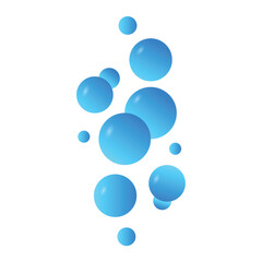 Realistic Soap Bubbles Icon Vector Design.