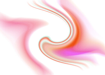 An abstract transparent iridescent color blur design element.