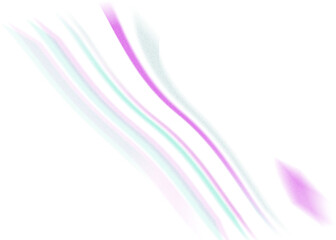 An abstract transparent iridescent color blur design element.