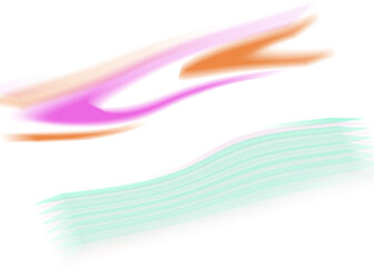 An abstract transparent iridescent color blur design element.