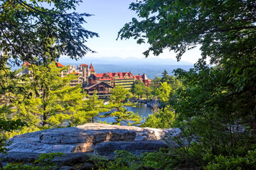 View of Mohonk Mountain House, in New Paltz, New York