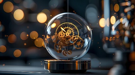 Christmas balls with gears 