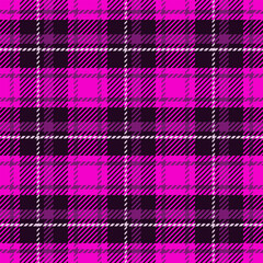 Plaid seamless pattern in Pink and Lilac hues - Checkered textile design