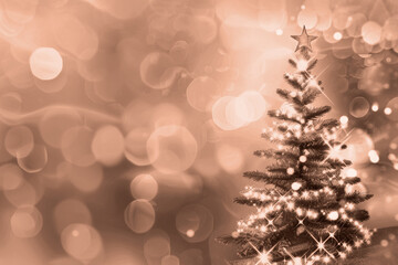 Abstract Christmas background with festive decorations