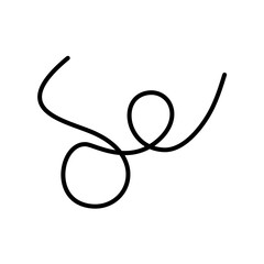 Random Linear Ripple Doodle Art