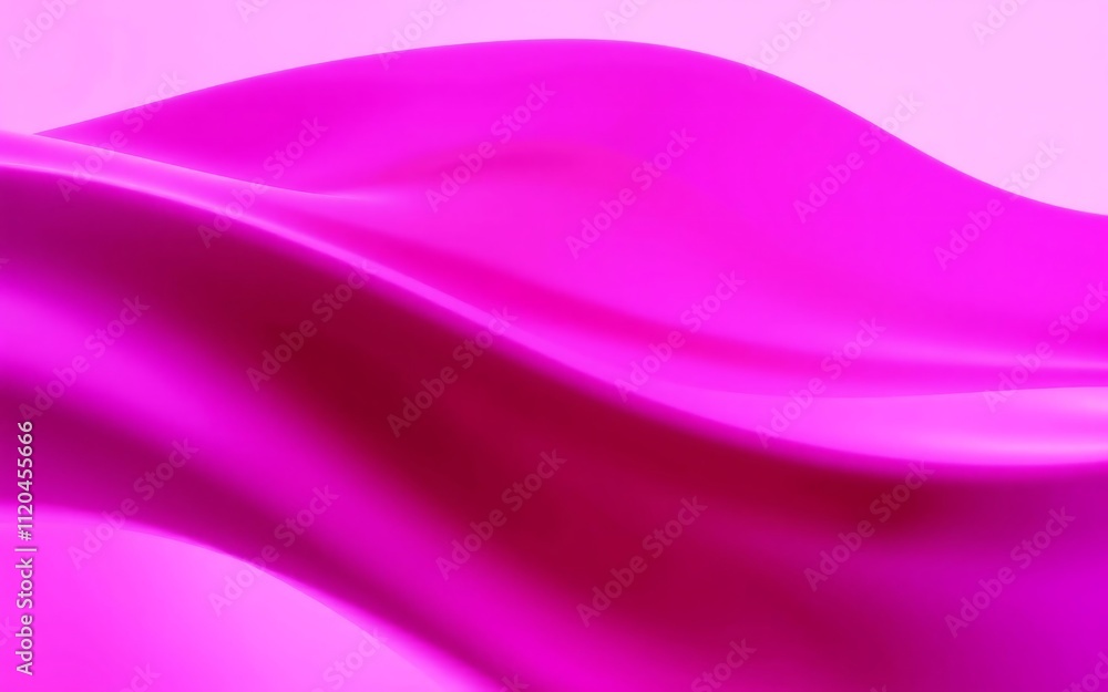 Poster flowing magenta silk fabric abstract background soft wave texture drape