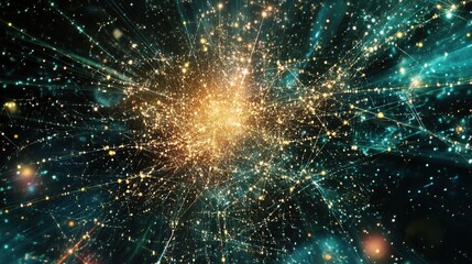 Abstract Big Data Visualization Network with Digital Elements