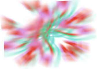 An abstract transparent iridescent color blur design element.