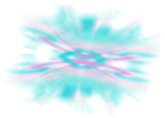 Obraz premium An abstract transparent iridescent color blur design element.