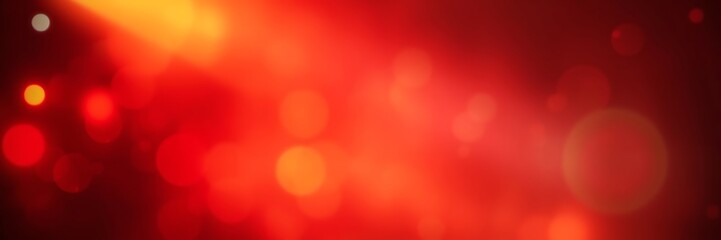 Red Abstract Background: Fiery bokeh, warm tones, evokes feelings of energy, passion, and excitement