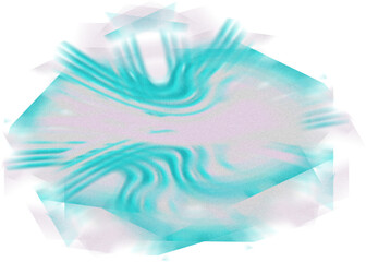An abstract transparent iridescent color blur design element.