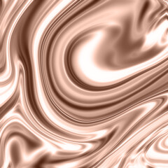 Metallic background with curved, shiny lines. In trendy color shades Mocha, Mousse of 2025.
