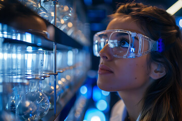women in stem event, lab goggles displayed, inspiring stories of women scientists on screen, and supportive community honoring women in science on celebration day