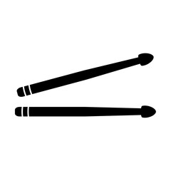Drumsticks silhouette icon