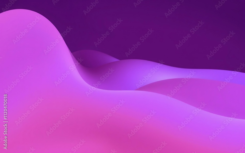 Poster smooth flowing purple pink gradient abstract background waves texture curves