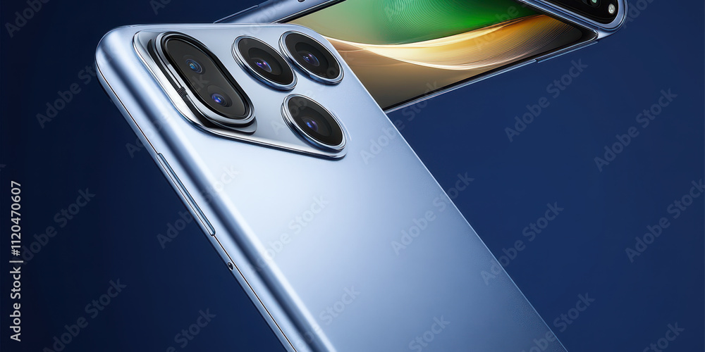 Poster ai-powered smartphone photography with advanced camera features for enhanced image quality