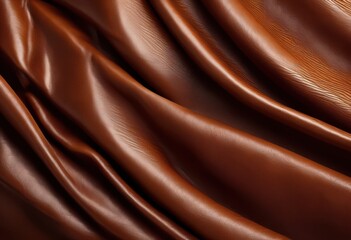 Fototapeta premium detailed close luxurious leather texture captured natural showcasing color rich grain patterns soft material, surface, luxury, lighting, shine, depth, fibers