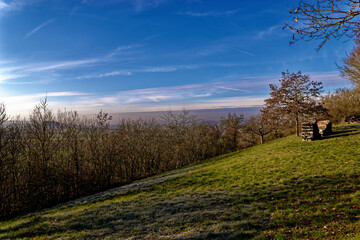 cold winter sunny morning in Bovaria