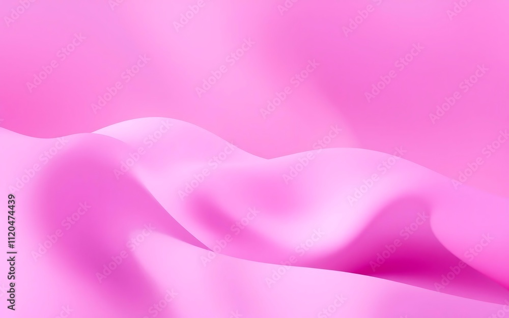 Aufkleber soft light pink abstract background smooth waves gentle curves delicate gradient texture