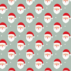 Fototapeta premium Santa Claus Pattern Vector