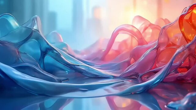 abstract colored illustrative waves, liquid background, live wallpaper for phone