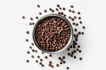 Naklejka premium healthy food bowl top view