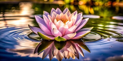 pink water lily