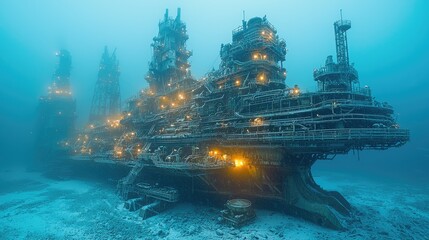 Obraz premium A Hard Mining Work Deep in the Earth Comes Extracting Vital Energy Resources