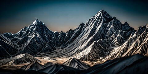 sunset in the mountains