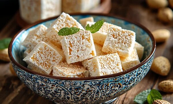 Mexican turr&oacute;n de cacahuate, peanut nougat	video