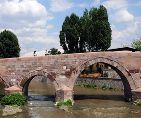 Located in Ankara, Turkey, Ak Bridge was built in the 13th century during the Seljuk period.
