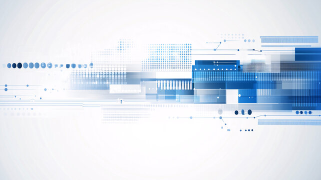 Fondo tecnol&oacute;gico con elementos digitales en tonos azules
