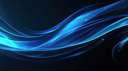 Abstract Blue Light Stripes in Motion for Creative Designs