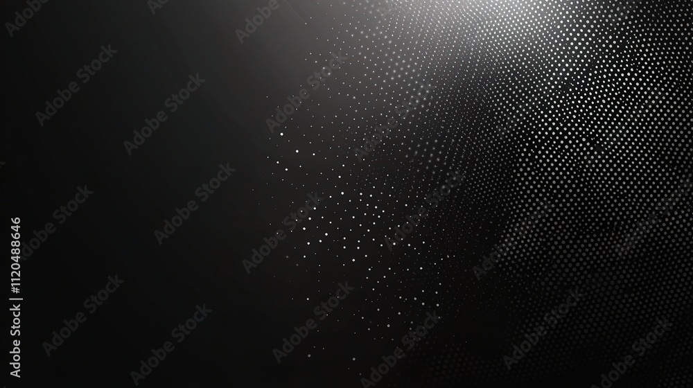 Poster monochrome halftone raster background with dynamic textures and gradients