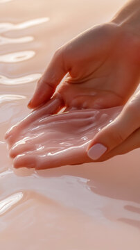 Soothing paraffin wax treatment for hands relaxation and skincare