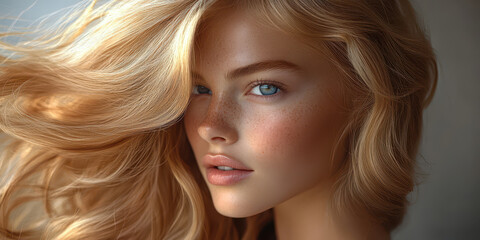 Naklejka premium Advancing Hair Care with Bond-Building Technology for Enhanced Hair Health and Protection