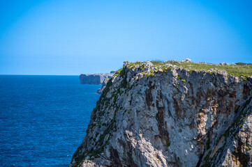 Cliffs at Bufones of Pria in the Cantabrian Sea also known as the Pria Blowholes, are a fascinating natural geological phenomenon located on the northern coast of Asturias, Spain.