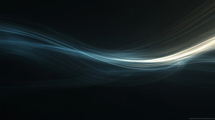 Naklejka premium Abstract Dark Blue and White Light Wave Background