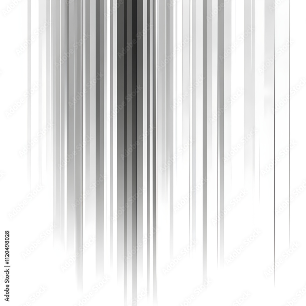 Poster abstract vertical lines create a striking monochrome effect, evoking a sense of movement and depth. 