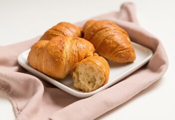croissant on a plate