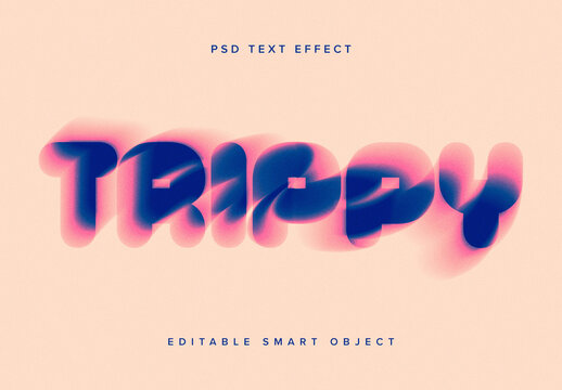 Spin Blur Text Effect Mockup