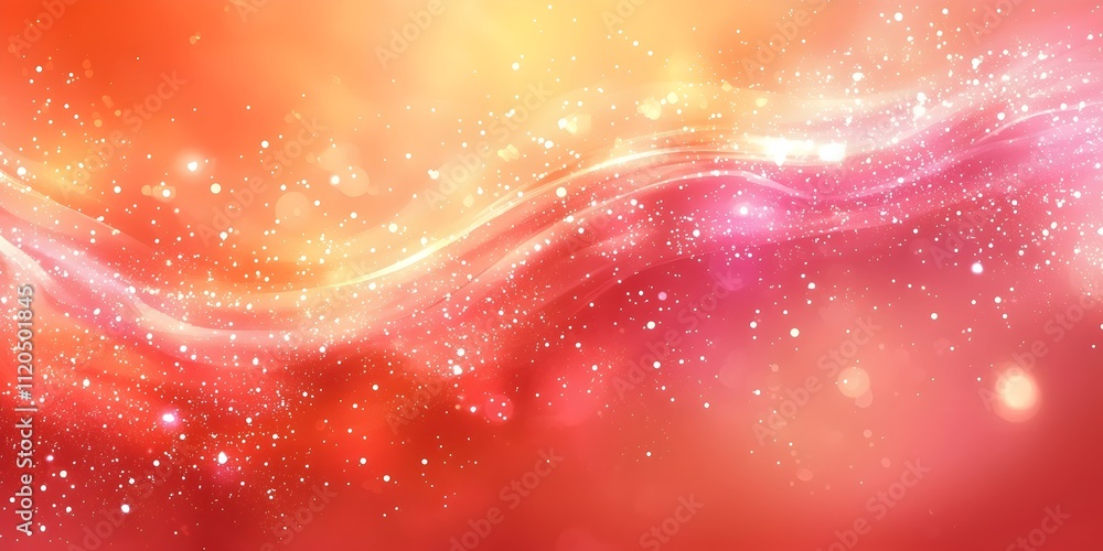 Aufkleber a vibrant abstract background featuring swirling waves of red and orange hues, highlighted with spar