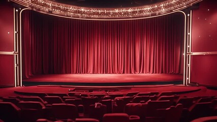theater red stage design concept announcement old history historical actor art cinema classic classical close clothes comedy crimson culture curtain dance drama dramatic drapery
