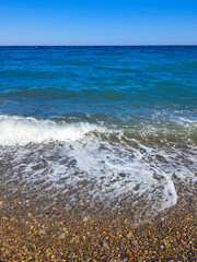 Beautiful views of the sea and nature, rocks and greenery, majestic and spiritual, for different purposes