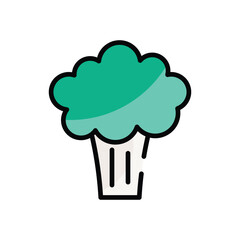 Broccoli vector icon