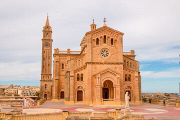 Gozo (Għawdex) Island The Basilica of the National Shrine of the Blessed Virgin of Ta' Pinu (Santwarju Bażilika tal-Madonna ta' Pinu) Malta